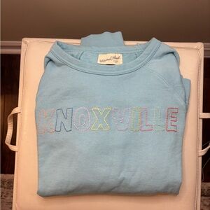 Hand stitched “Knoxville” Universal Thread pullover. Size XL, fits like M